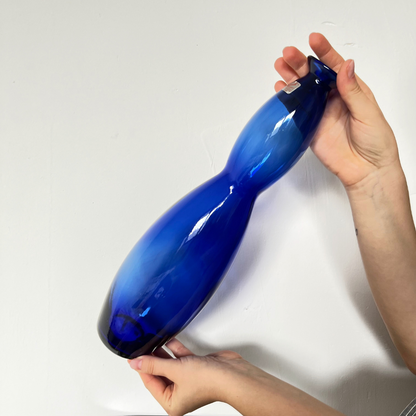 Tall Blue Vase Made in Germany