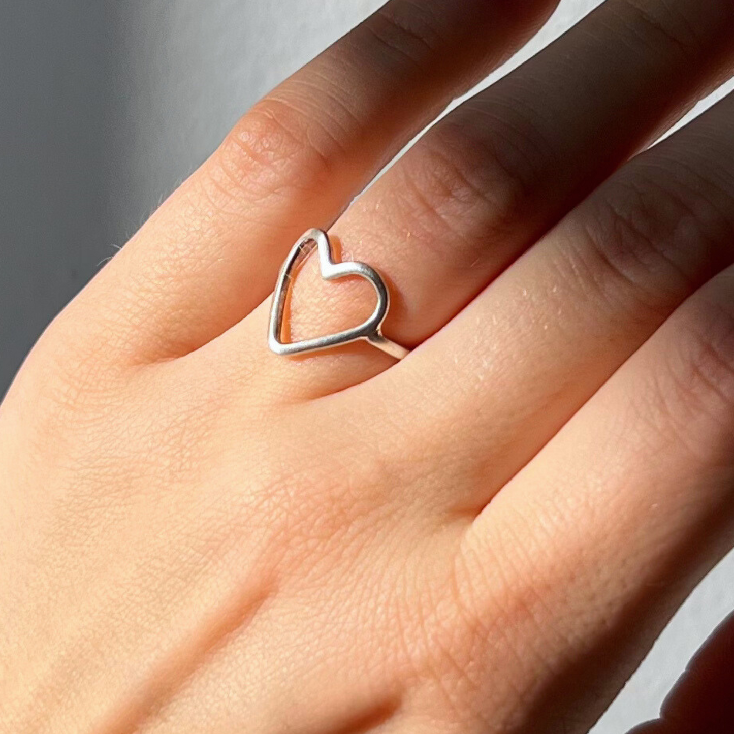 Light Heart-Shaped Ring