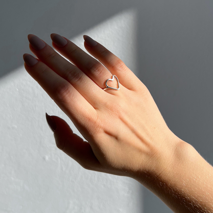 Light Heart-Shaped Ring